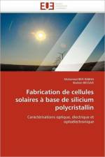Fabrication de cellules solaires a base de silicium polycristallin af Collectif