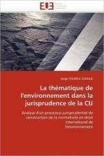 La thematique de l'environnement dans la jurisprudence de la cij af Itourou Songue-S