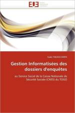 Gestion informatisees des dossiers d'enquetes af Takassi-Kikpa-G