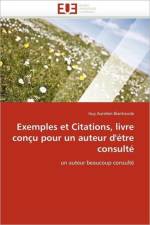 Exemples Et Citations, Livre Con u Pour Un Auteur d'' tre Consult af Biantsissila-G