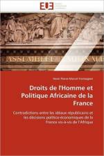 Droits de l''homme Et Politique Africaine de la France af Fromageot-H