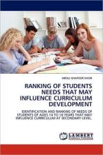 Ranking of Students Needs That May Influence Curriculum Development af Abdul Ghafoor Nasir
