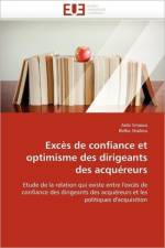 Exc s de Confiance Et Optimisme Des Dirigeants Des Acqu reurs af Collectif