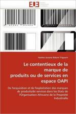 Le Contentieux de la Marque de Produits Ou de Services En Espace Oapi af Bakam Titgoum-N