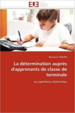 La determination aupres d'apprenants de classe de terminale af Seddari-B