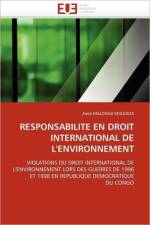 Responsabilit En Droit International de l'Environnement af Malonga Mulenda-A