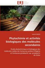 Phytochimie Et Activit s Biologiques Des Mol cules Secondaires af Djeddi-S