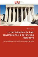La Participation Du Juge Constitutionnel   La Fonction L gislative af Akacha-N