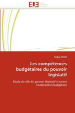 Les Comp tences Budg taires Du Pouvoir L gislatif af Mekki-N