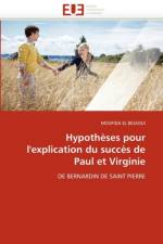 Hypotheses pour l'explication du succes de paul et virginie af El Bejaoui-M
