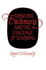 Johnson's Dictionary and the Language of Learning af Robert DeMaria Jr.