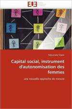Capital Social, Instrument d''autonomisation Des Femmes af Traore-F