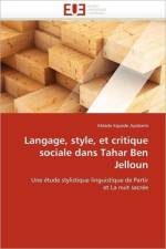 Langage, Style, Et Critique Sociale Dans Tahar Ben Jelloun af Ayobami-A