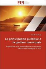 La Participation Publique La Gestion Municipale af Coulibaly-D