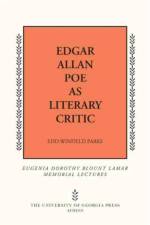 Edgar Allan Poe As Literary Critic af Edd Winfield Parks