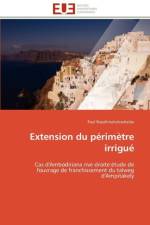 Extension du perimetre irrigue af Razafimahatradraibe-P