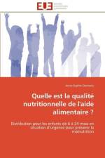 Quelle est la qualite nutritionnelle de l'aide alimentaire ? af Desmaris-A