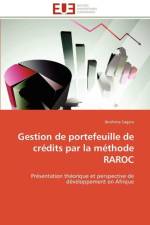 Gestion de Portefeuille de Cr dits Par La M thode Raroc af Sagara-I