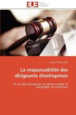 La Responsabilit Des Dirigeants d'Entreprises af Bah-E
