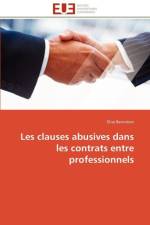 Les Clauses Abusives Dans Les Contrats Entre Professionnels af Bensimon-E