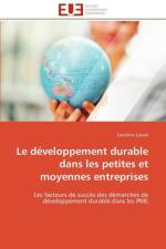 Le D veloppement Durable Dans Les Petites Et Moyennes Entreprises af Laisne-S