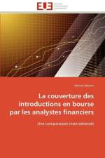 Couverture Des Introductions En Bourse Par Les Analystes Financiers af Boissin-R