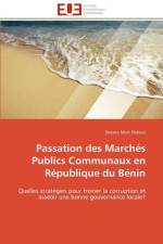 Passation des marches publics communaux en republique du benin af Dokoui-D