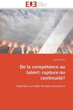 de la Comp tence Au Talent af Dejoux-C