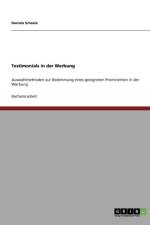 Auswahlmethoden Fur Testimonials in Der Werbung af Daniela Scheele
