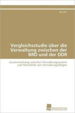 Vergleichsstudie uber die Verwaltung zwischen der BRD und der DDR af Ahn Jiho
