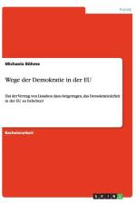 Wege Der Demokratie in Der Eu af Michaela Bohme