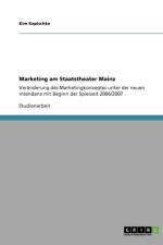 Marketing am Staatstheater Mainz af Kim Kapischke