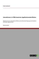 Interaktionen in HTML-basierten Applikationsoberflachen af Frank Lachmann