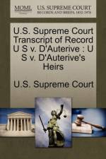 U.S. Supreme Court Transcript of Record U S V. D'Auterive