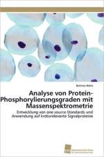 Analyse von Protein-Phosphorylierungsgraden mit Massenspektrometrie af Hahn Bettina