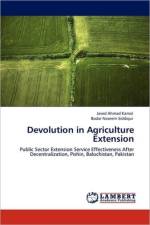 Devolution in Agriculture Extension af Dr Badar Naseem Siddiqui