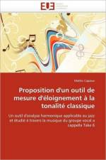 Proposition d'Un Outil de Mesure d' loignement La Tonalit Classique af Capiaux-M