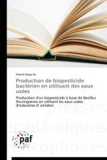 Production de Biopesticide Bacterien En Utilisant Des Eaux Usees af Vu-K