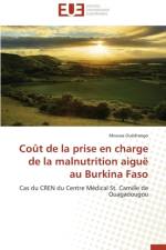 Co t de la Prise En Charge de la Malnutrition Aigu Au Burkina Faso af Ouedraogo-M