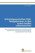 Schreieigenschaften SGA-Neugeborener in den ersten beiden Lebenswochen af Risse Dr Kristina