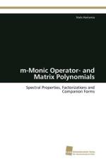 m-Monic Operator- and Matrix Polynomials af Hartanto Niels