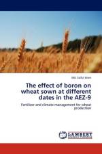 Effect of Boron on Wheat Sown at Different Dates in the Aez-9 af MD Islam
