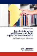 Constraints Facing Publishers with Legal Deposit in Kwazulu-Natal af Sipho Johnson Tibane