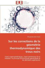 Sur Les Corrections de la G om trie Thermodynamique Des Trous Noirs af Tiwari-B
