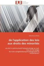 de l'Application Des Lois Aux Droits Des Minorit s af N'Kolo-E