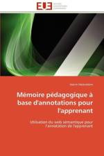 M moire P dagogique Base d'Annotations Pour l'Apprenant af Mokeddem-H