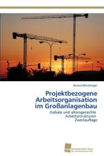 Projektbezogene Arbeitsorganisation im Grossanlagenbau af Blessberger Roland