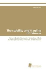 stability and fragility of fairness af Lotz Sebastian