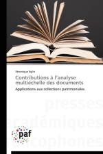 Contributions A L Analyse Multiechelle Des Documents af Eglin-V