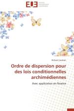 Ordre de Dispersion Pour Des Lois Conditionnelles Archim diennes af Loukrati-H